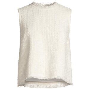 Frances Valentine Cream Textured Top